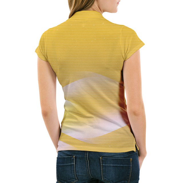 Women’s Flexible T-shirt - Gold (Back)