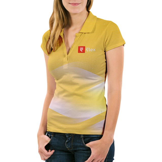 Women’s Flexible T-shirt - Gold (Front)